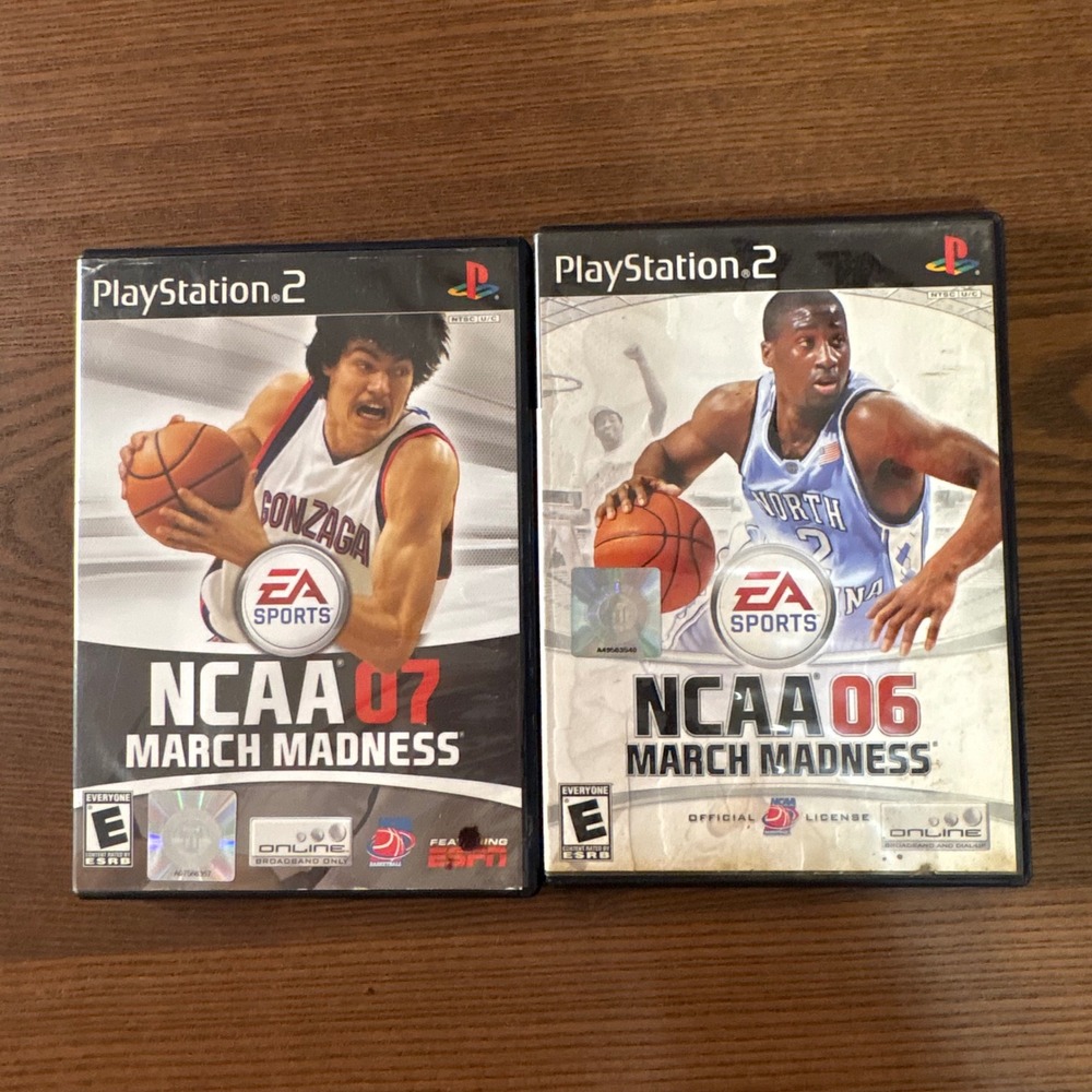 EA Sports NCAA March Madness 06 07 PS2 Bundle PlayStation 2 Good Sports Games